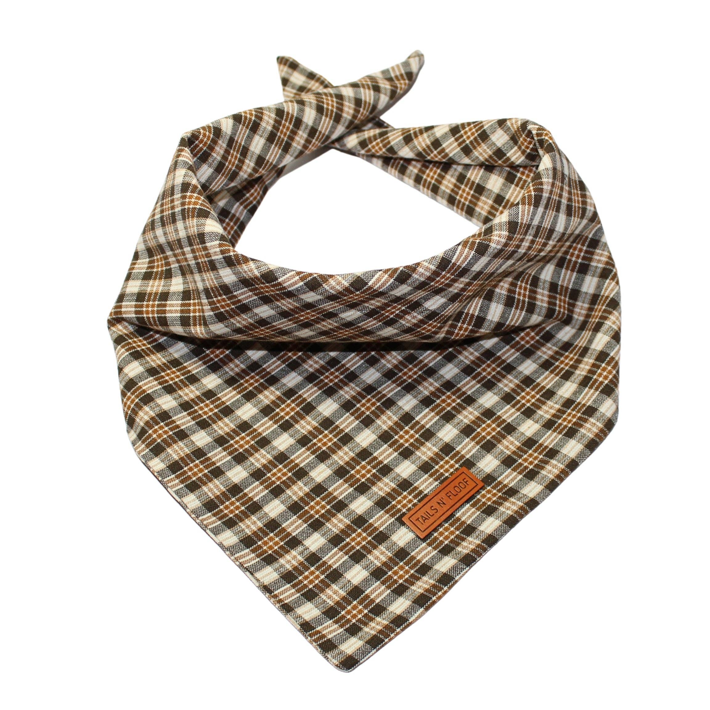 Tails N' Floof Coco Plaid Bandana