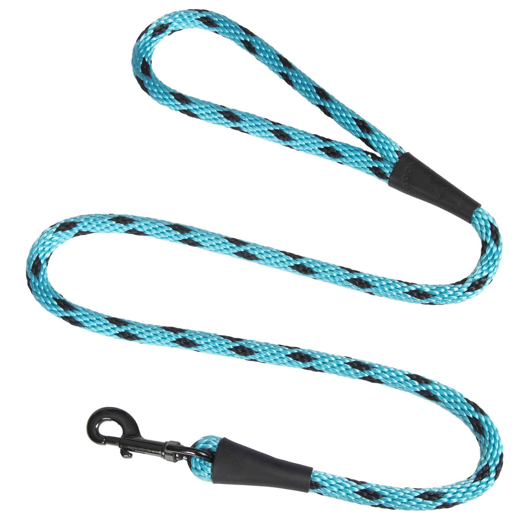 Mendota Snap Leash - Black Ice Turquoise