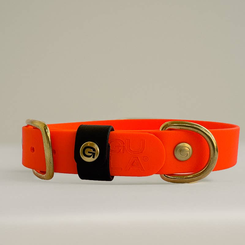 Gula Dog Care Biothane Dog Collar - Bright Orange