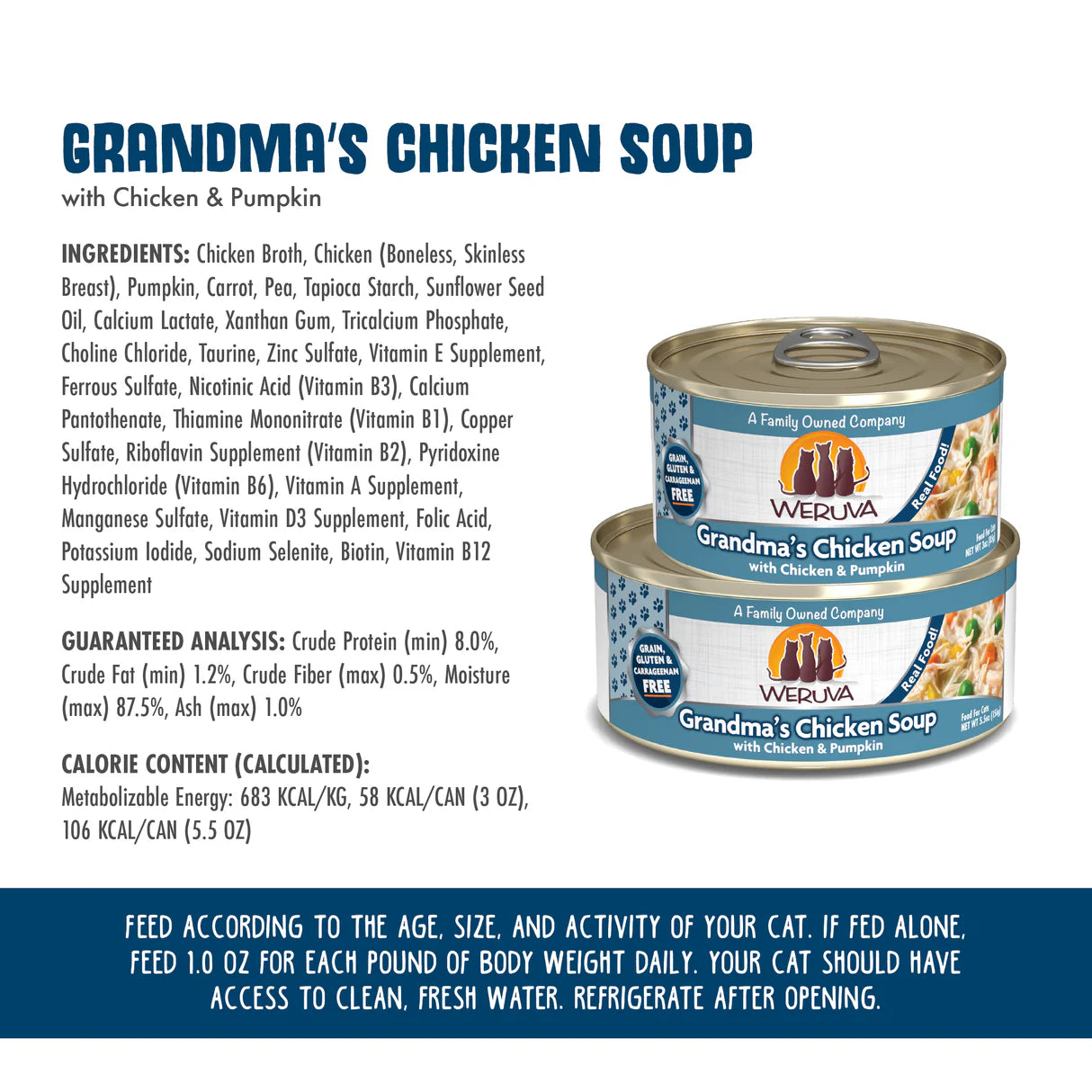 Weruva Cat Grandma's Chicken Soup 3oz