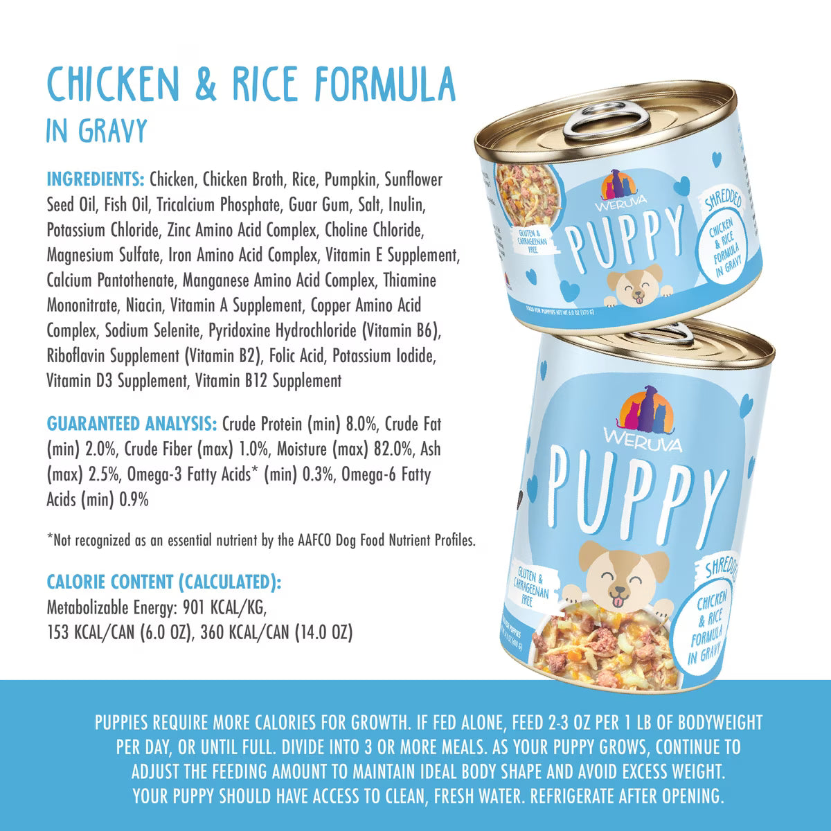 Weruva Puppy Chicken and Rice In Gravy 6oz