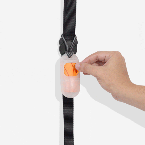 Zee.Dog Poop Bag Dispenser With Compostable Bags - Transparent