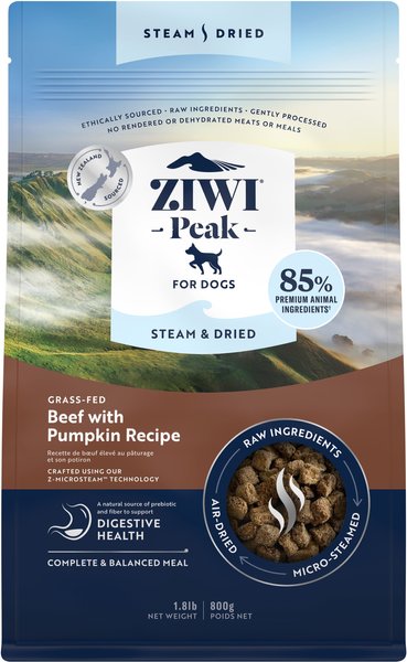 ZIWI Peak Beef with Pumpkin Recipe Steam & Dried Dog Food