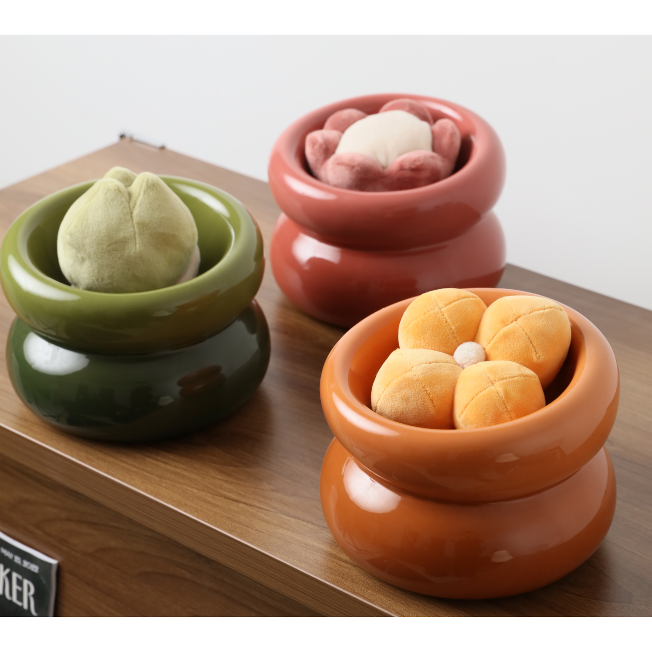 Pehom Soufflé Pet Bowl - Avocado Green