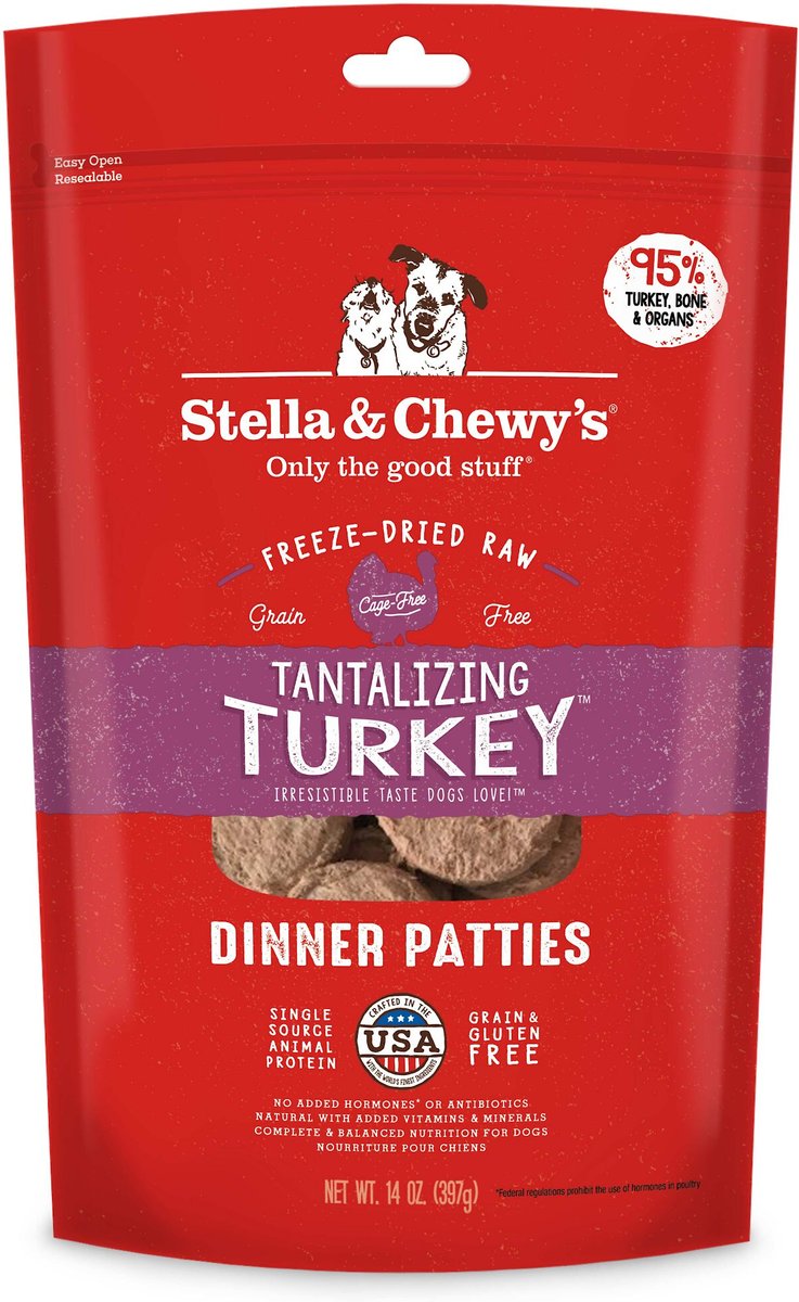 Stella & Chewy's Dog Patties Turkey 14oz Freeze Dried