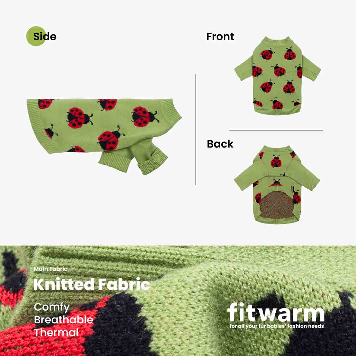 Fitwarm Ladybug Sweater