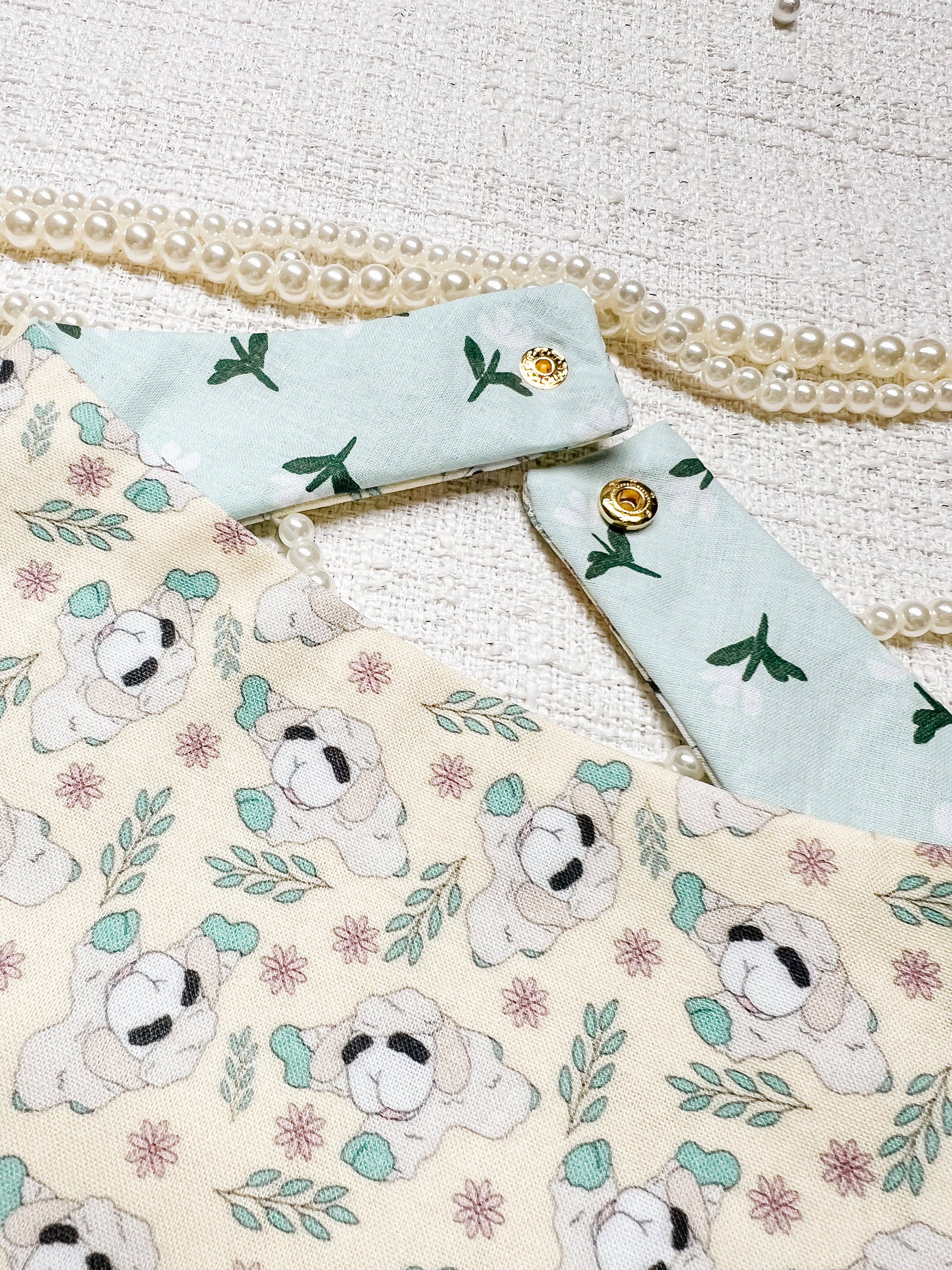 Stella Loo Spring Lamb Bandana Reversible Snap On Collar