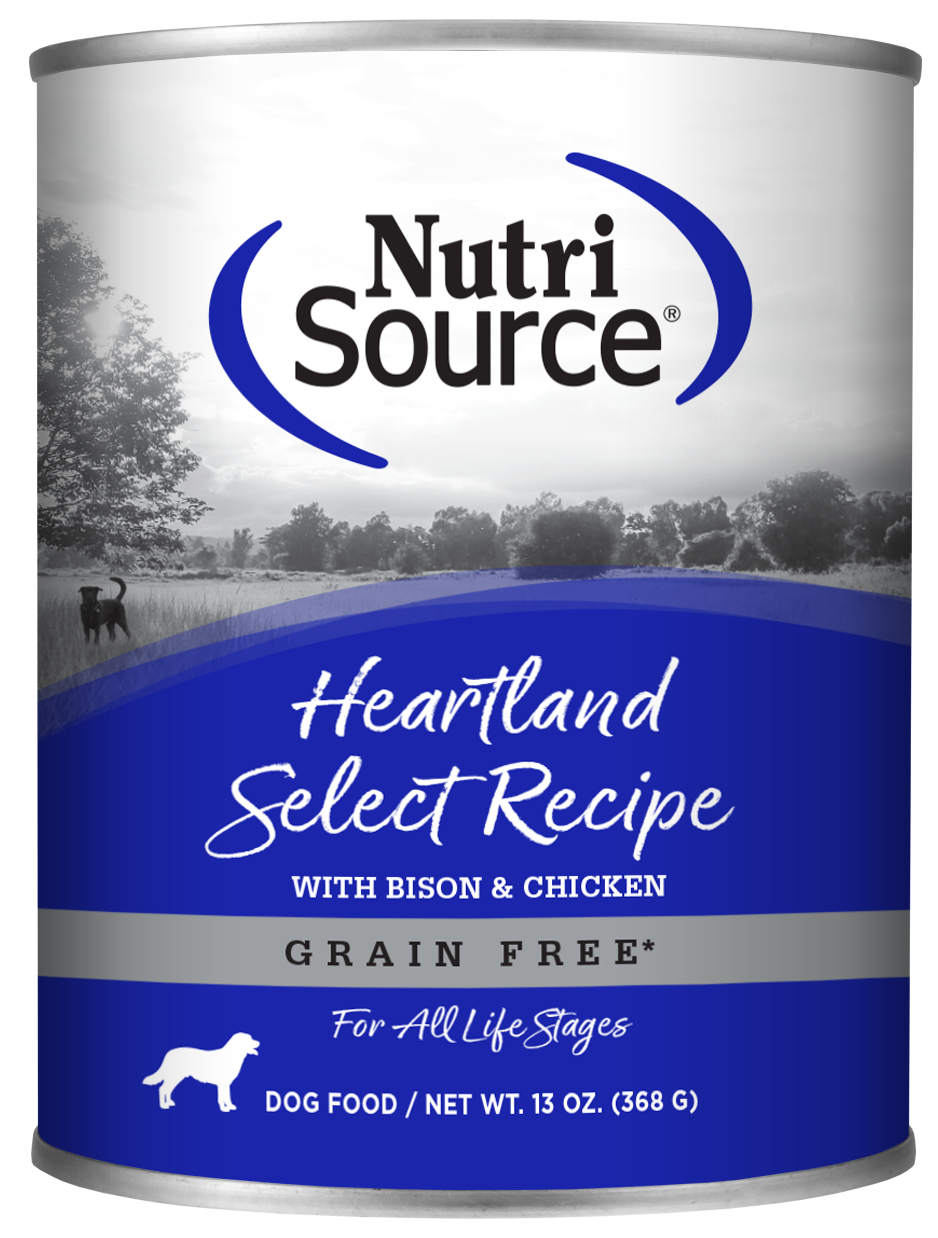 Nutrisource Dog Heartland Select GF Can 13oz