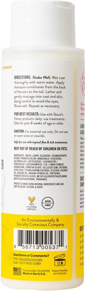 Skout's Honor Shampoo/Conditioner Honeysuckle 16oz