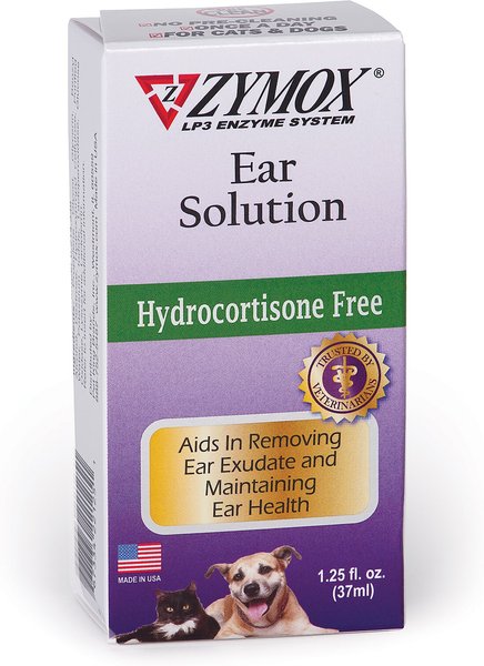 Zymox Otic Ear Solution w/o Hydrocortisone 1.25 oz