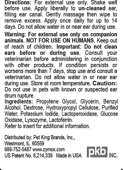 Zymox Otic Ear Solution w/o Hydrocortisone 1.25 oz