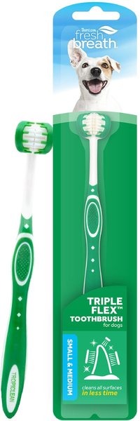TropiClean FB Triple Flex Toothbrush - S/M Dog