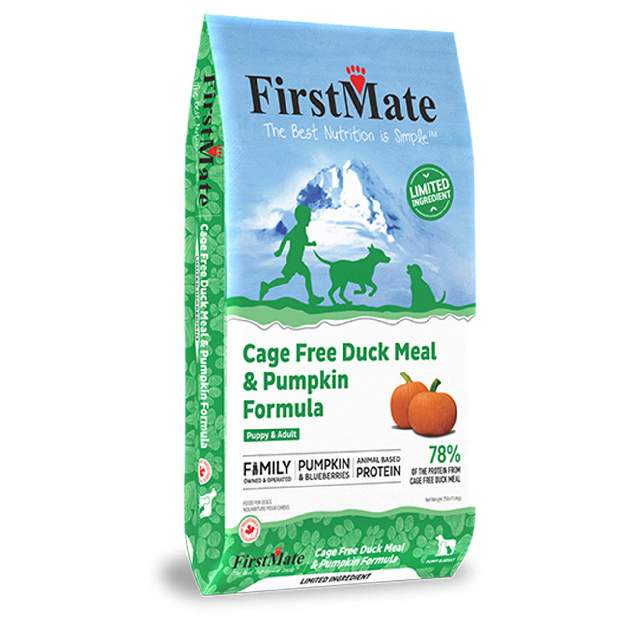 FirstMate Limited Ingredient Cage Free Duck Meal & Pumpkin Formula