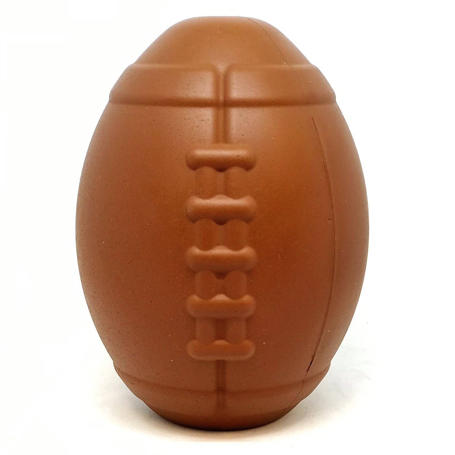 SodaPup Football Durable Rubber Chewy Toy and Treat Dispenser