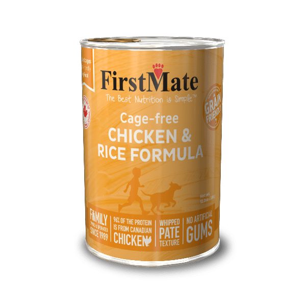 FirstMate Cage-Free Chicken with Rice Dog Food 12.2oz