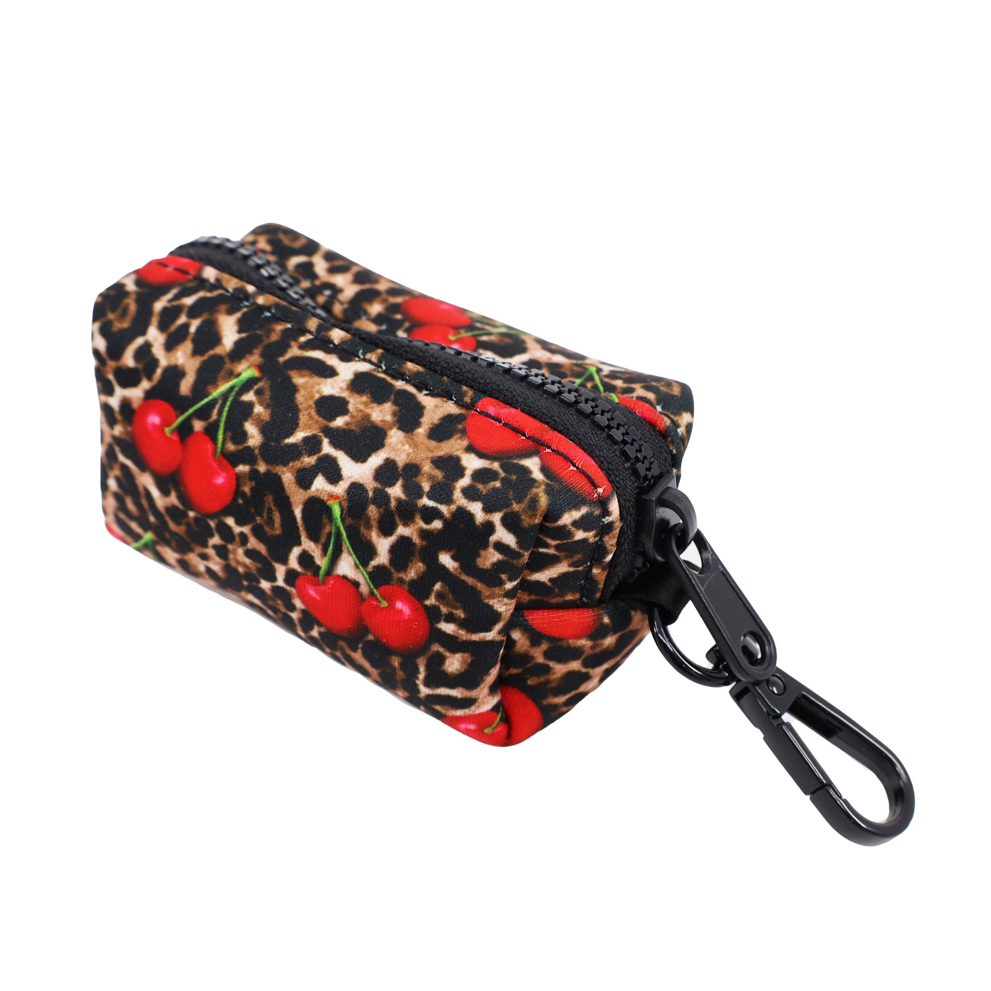 Pablo & Co Leopard Cherries Poop Bag Holder