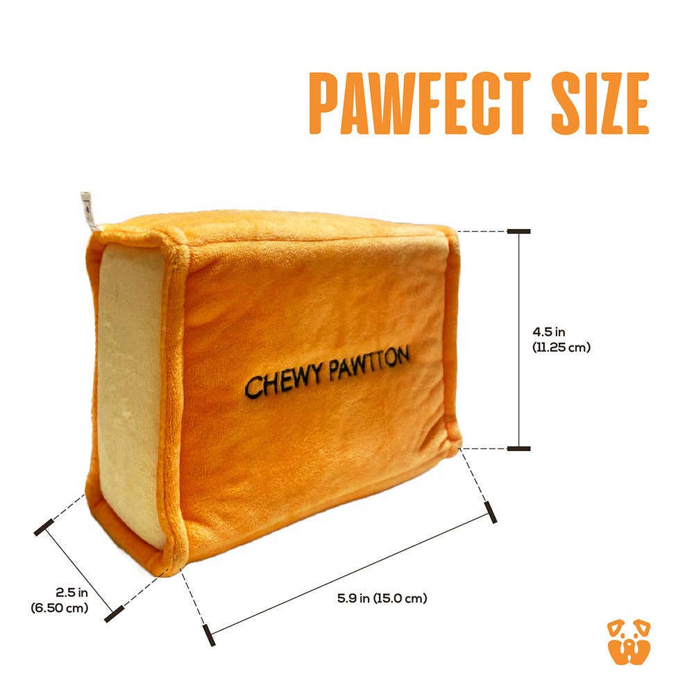 PAWTY Dog Toys Chewy Pawtton Dog Toy