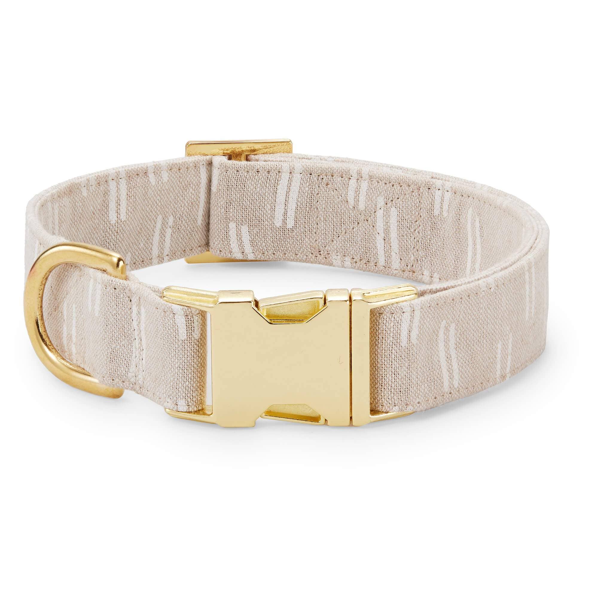 The Foggy Dog Flax Lines Boho Dog Collar