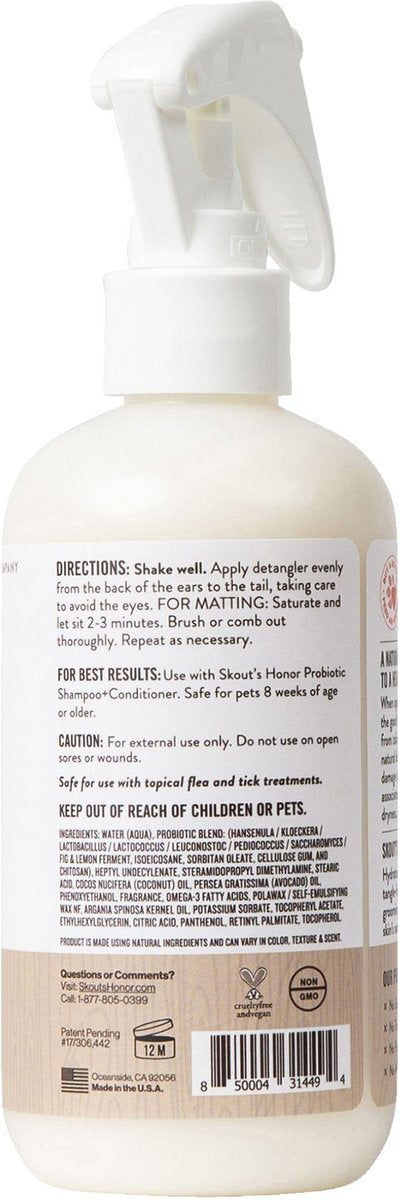 Skout's honor detangler dog of the woods 8oz