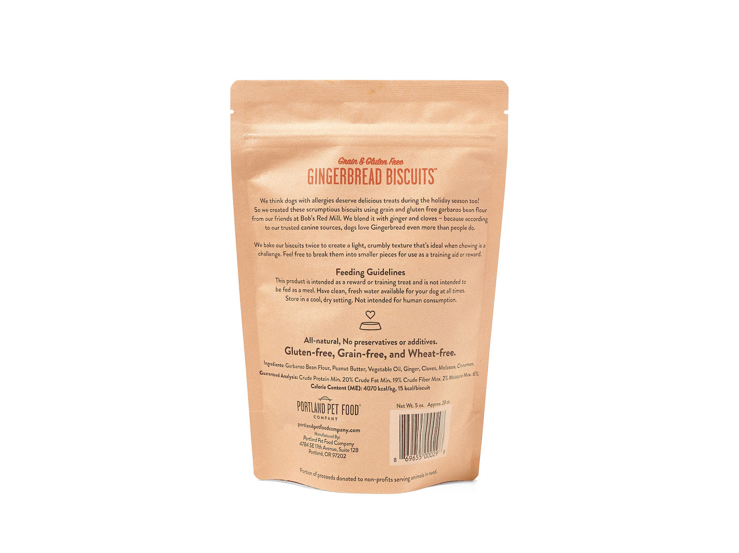 Portland Pet Food Company Gingerbread Biscuits