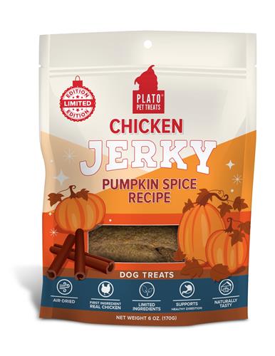 Plato Holiday Chicken Jerky Pumpkin Spice Recipe 6oz
