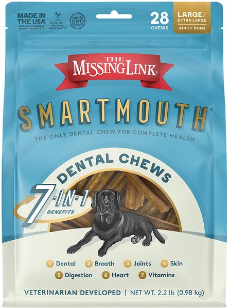 Missing Link Smartmouth Dental Chew Large/X-Large 2.2lbs