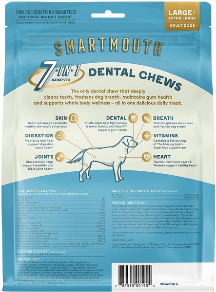Missing Link Smartmouth Dental Chew Large/X-Large 2.2lbs