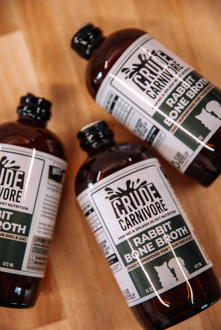 Crude Carnivore Rbbit Bone Broth 16oz