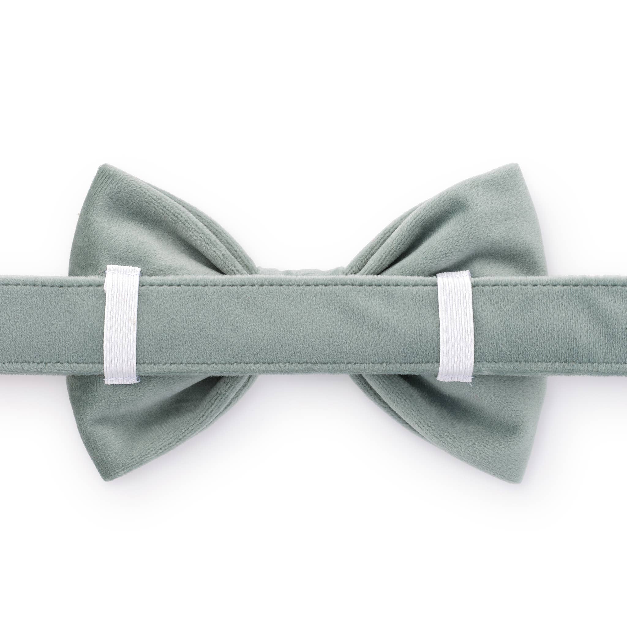 The Foggy Dog Sage Velvet Fall Dog Bow Tie