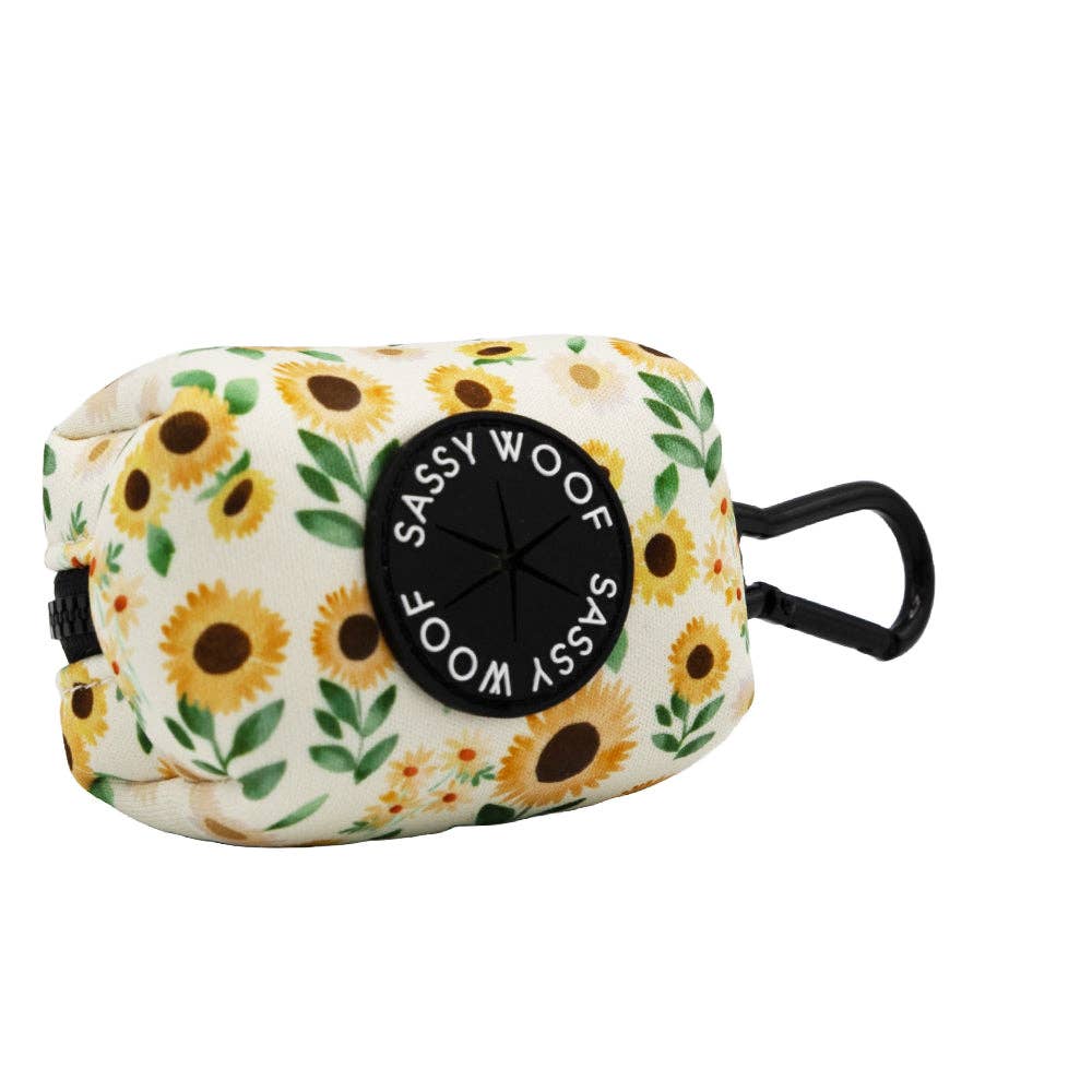 Sassy Woof Waste Bag Holder - Sunflower Dreams