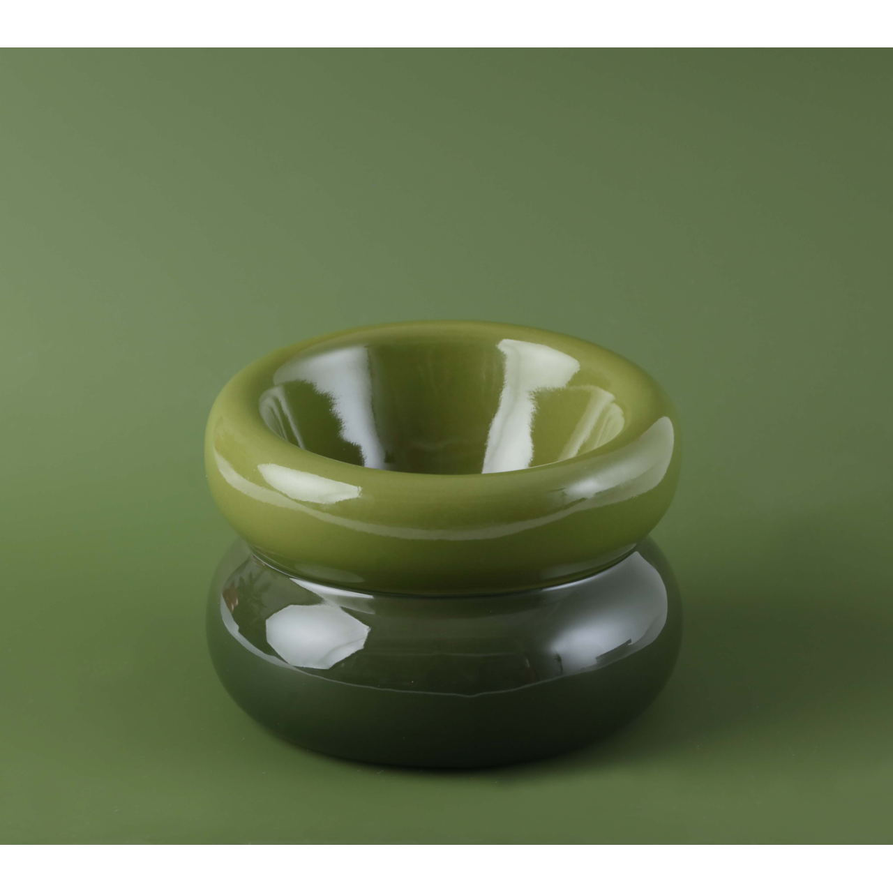 Pehom Soufflé Pet Bowl - Avocado Green