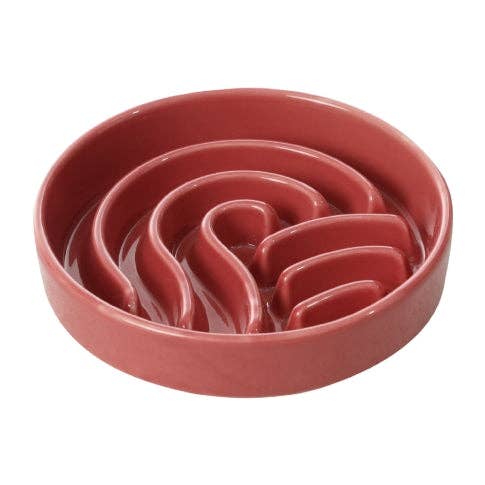 Pehom Wave Slow Feeder Dog Bowls - Beige
