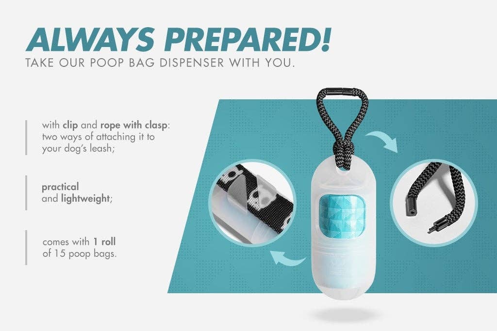 Zee.Dog Poop Bag Dispenser - Transparent