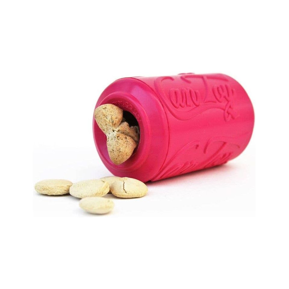 SodaPup Puppy Can Toy Durable Rubber Chew Toy & Treat Dispenser For Teething Pups