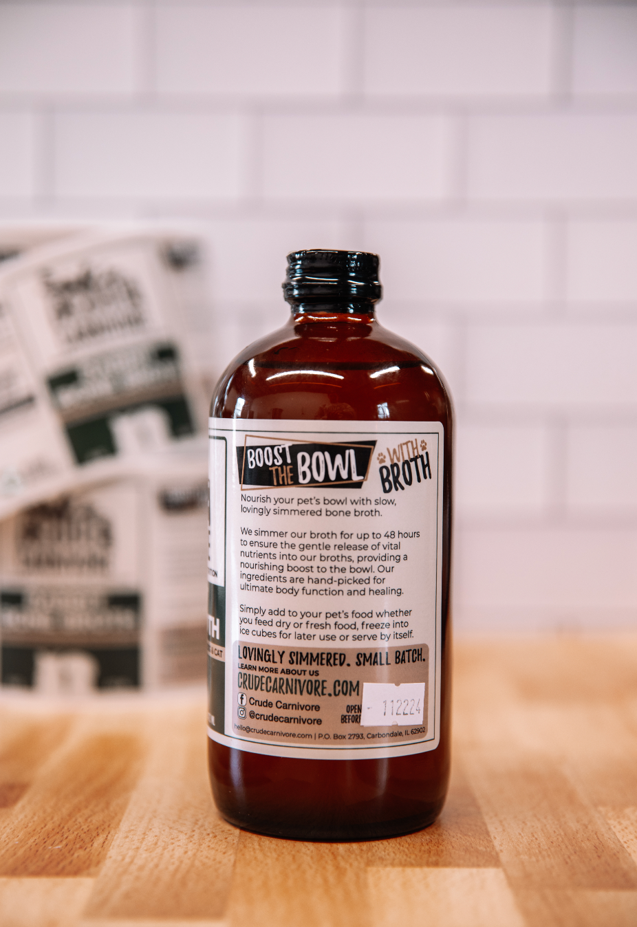 Crude Carnivore Rbbit Bone Broth 16oz