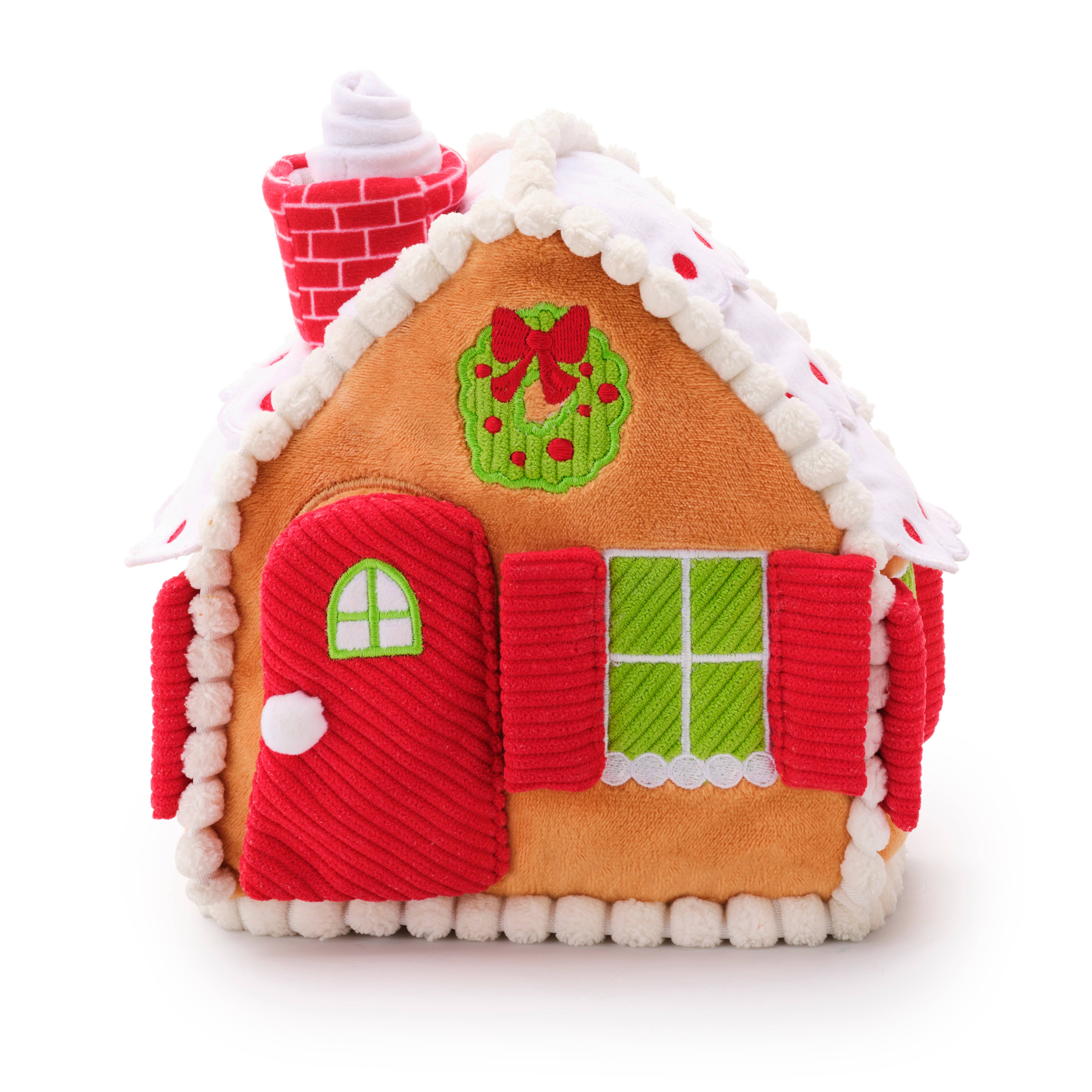 Foggy Dog Gingerbread House Interactive Holiday toy