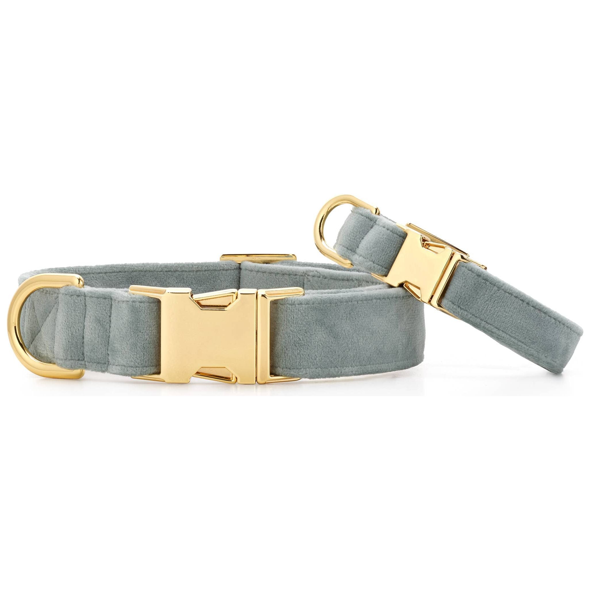 The Foggy Dog Sage Velvet Fall Dog Collar