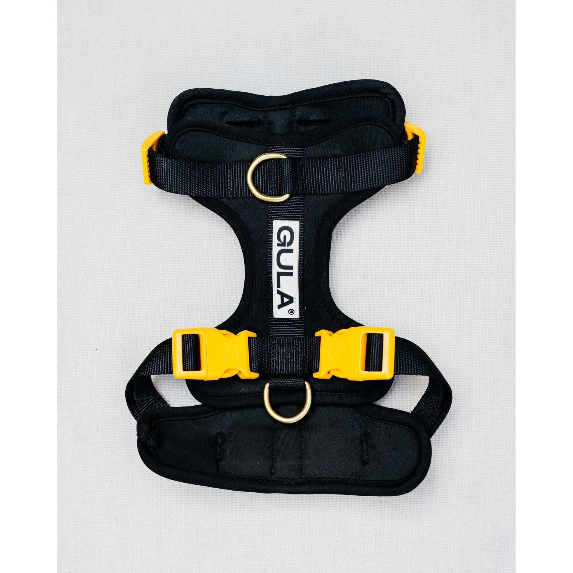 Gula Dog Harness - Black & Yellow
