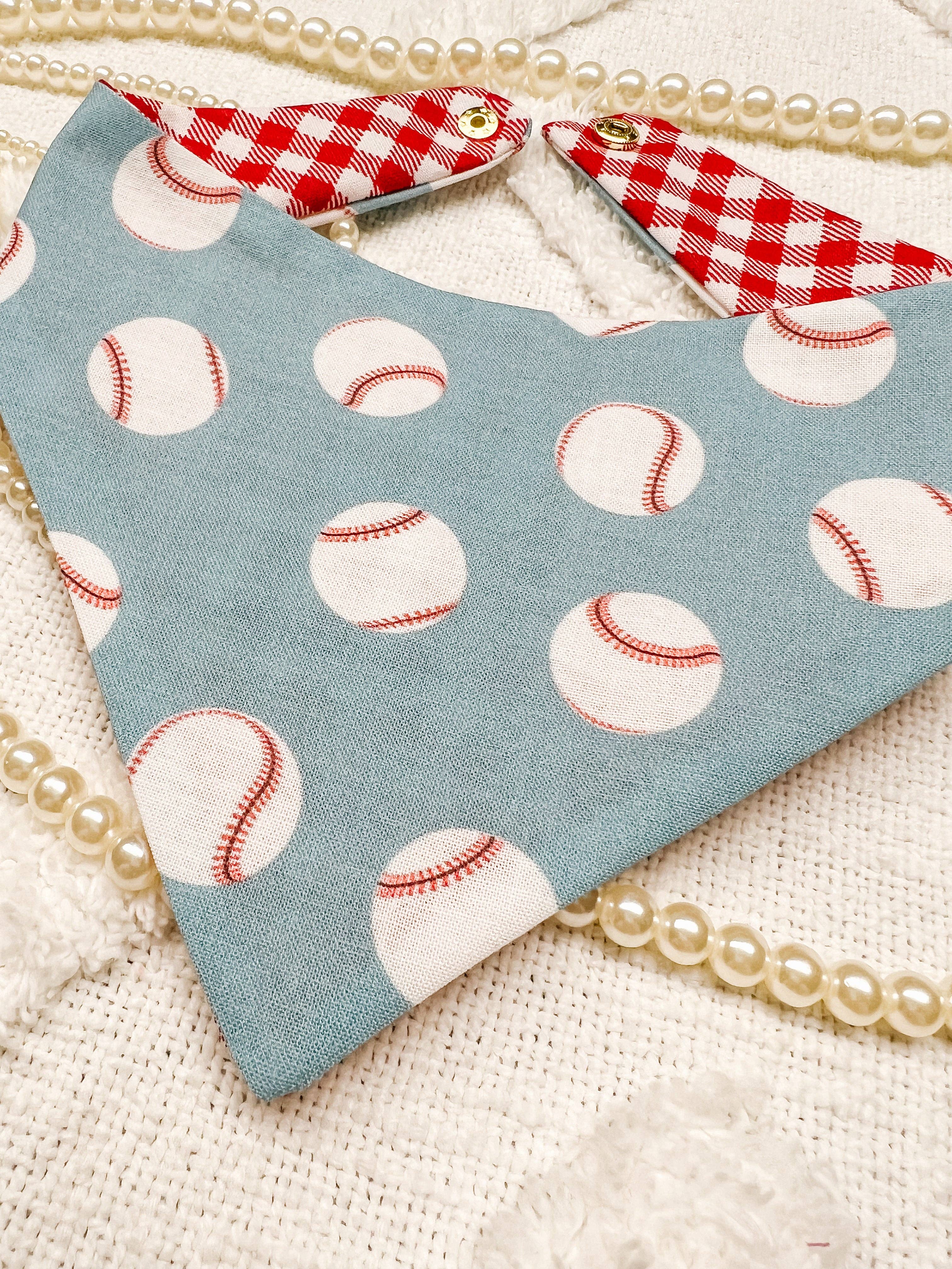 StellaLoo Baseball Snap-On Reversible Bandana