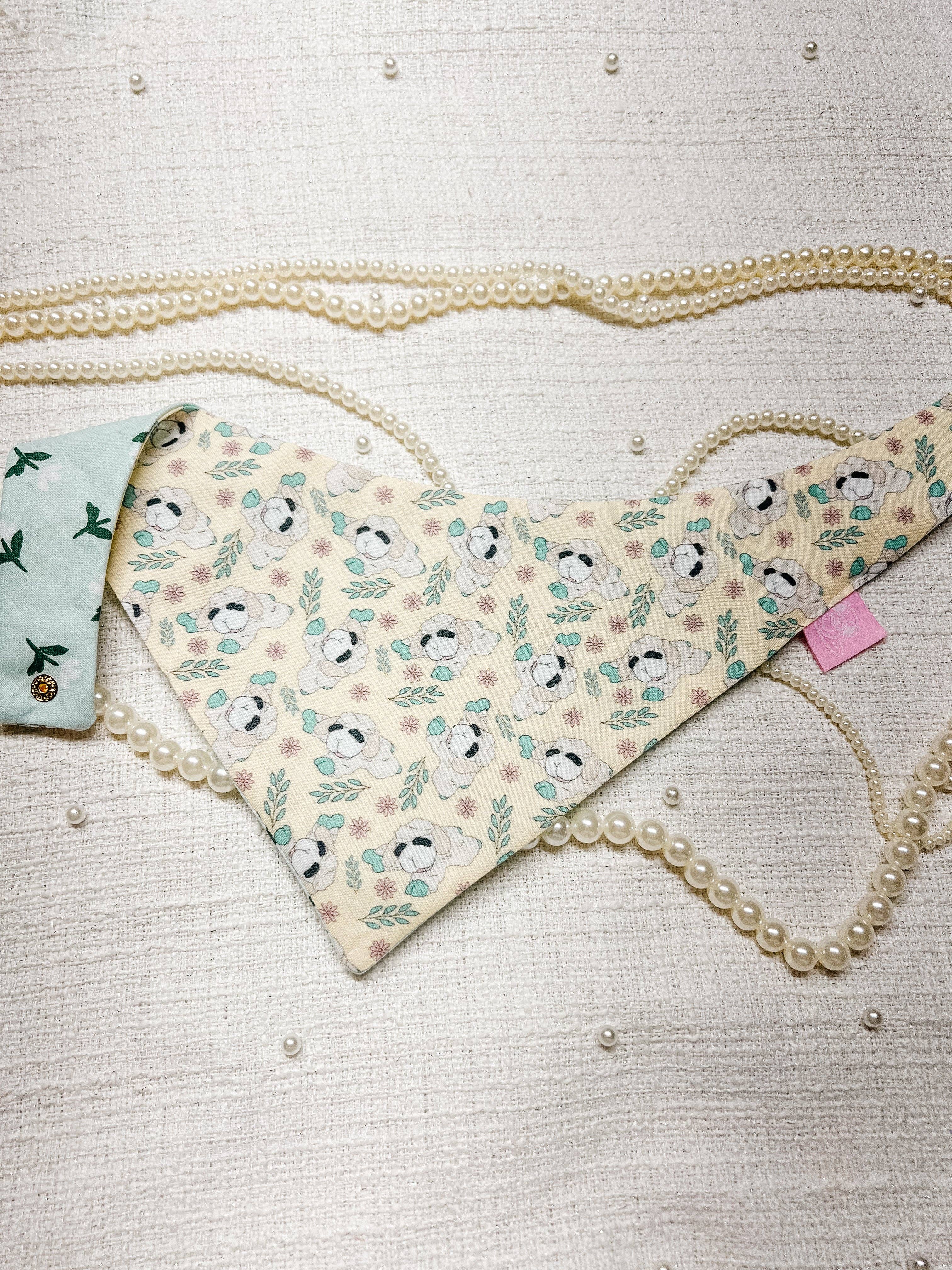 Stella Loo Spring Lamb Bandana Reversible Snap On Collar