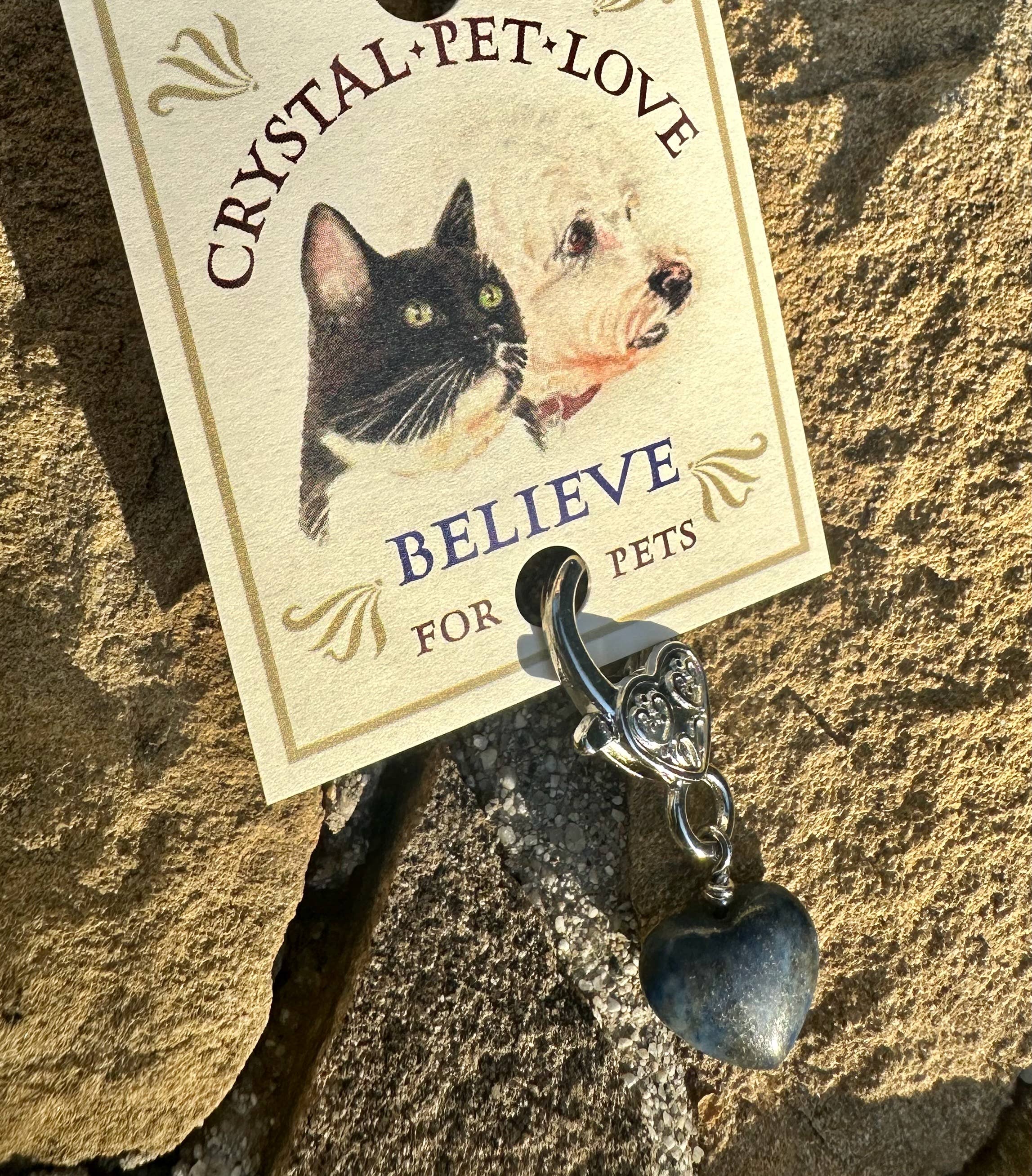 Crystal Pet Love Lapis Heart