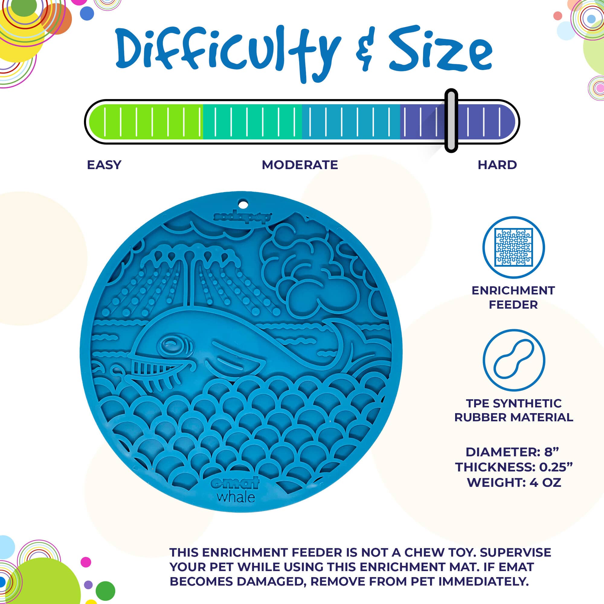 SodaPup Whale Lickmat Large