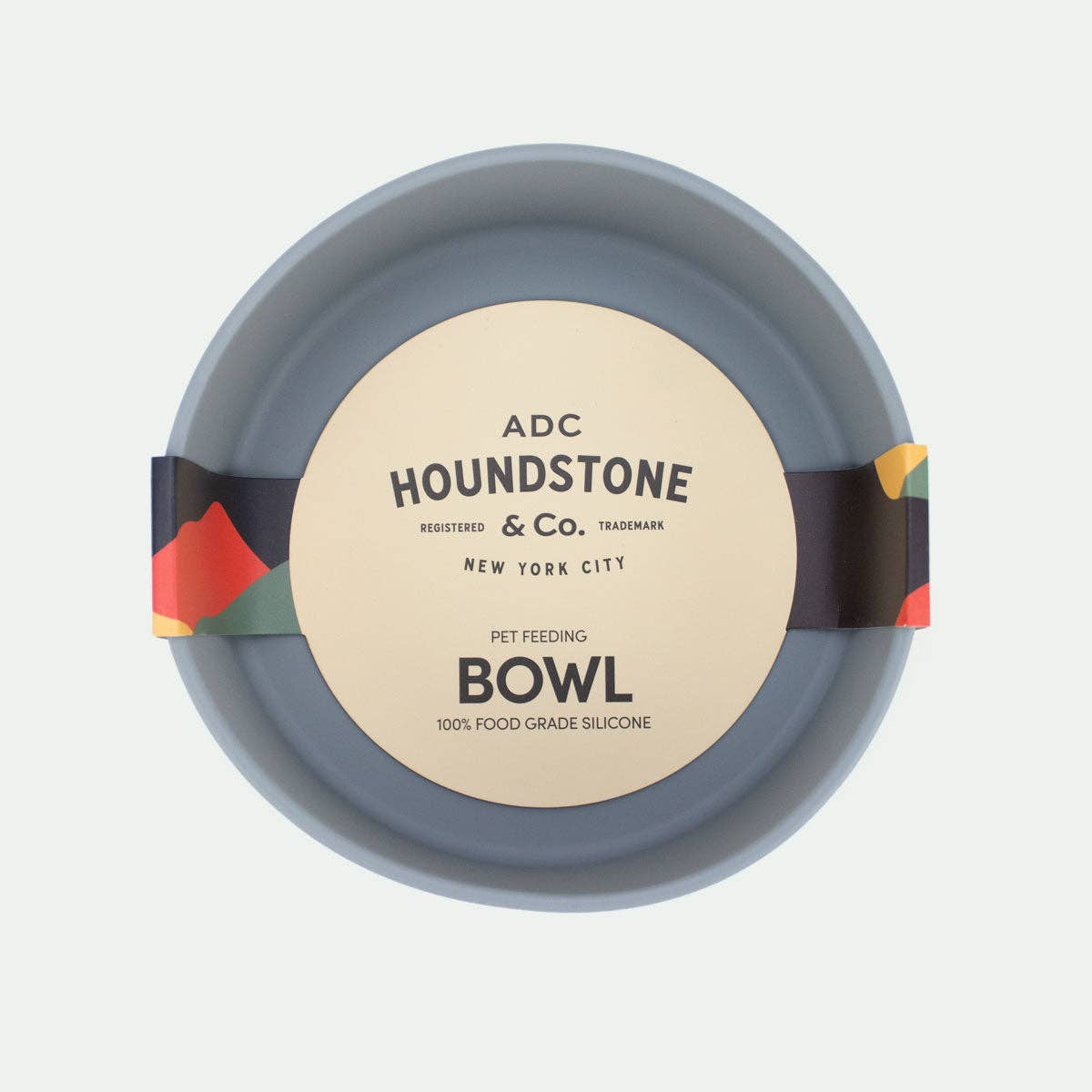 Houndstone Silicone Dog Bowl - Slate Grey