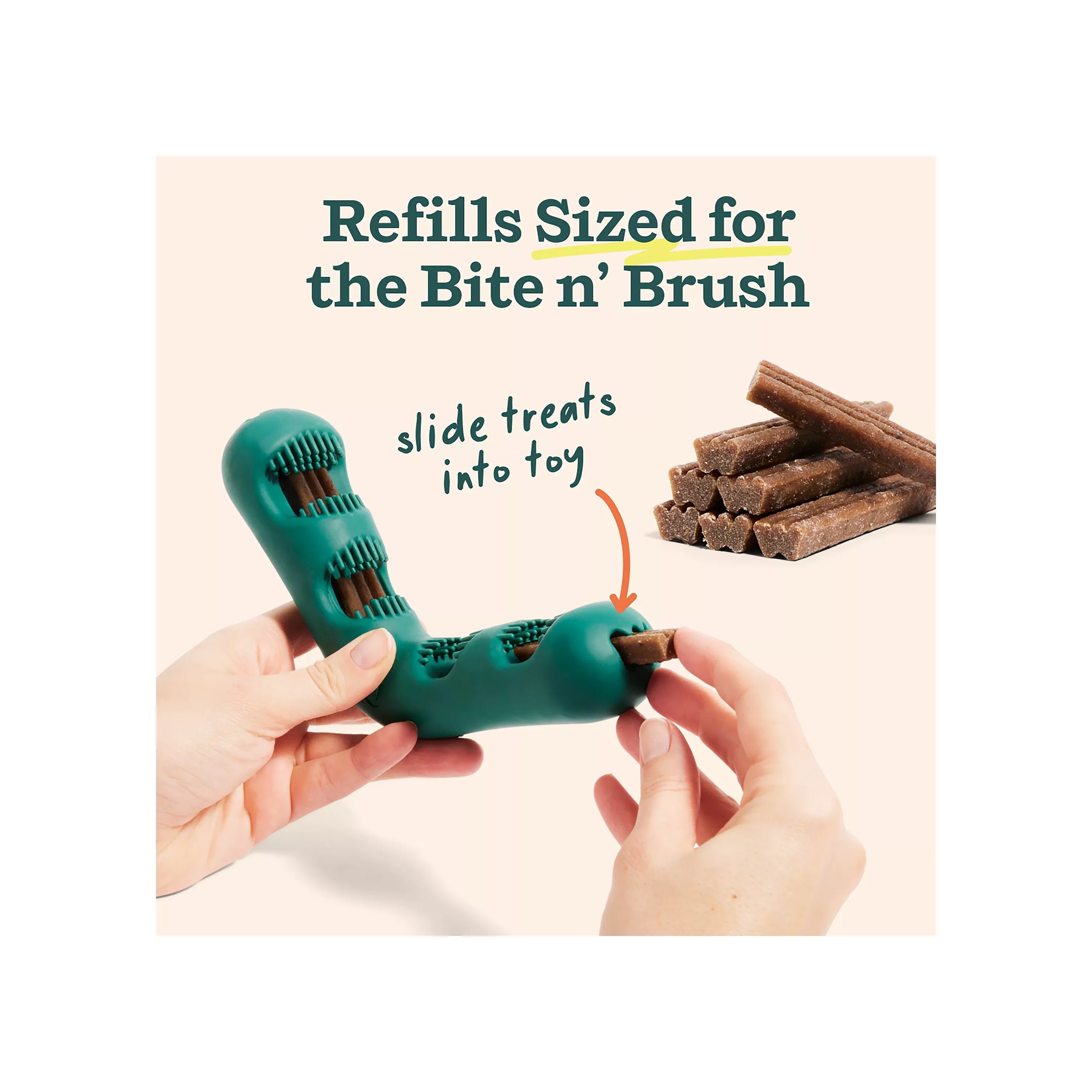 WOOF Bite n' Brush Refills for Dogs 18 Count