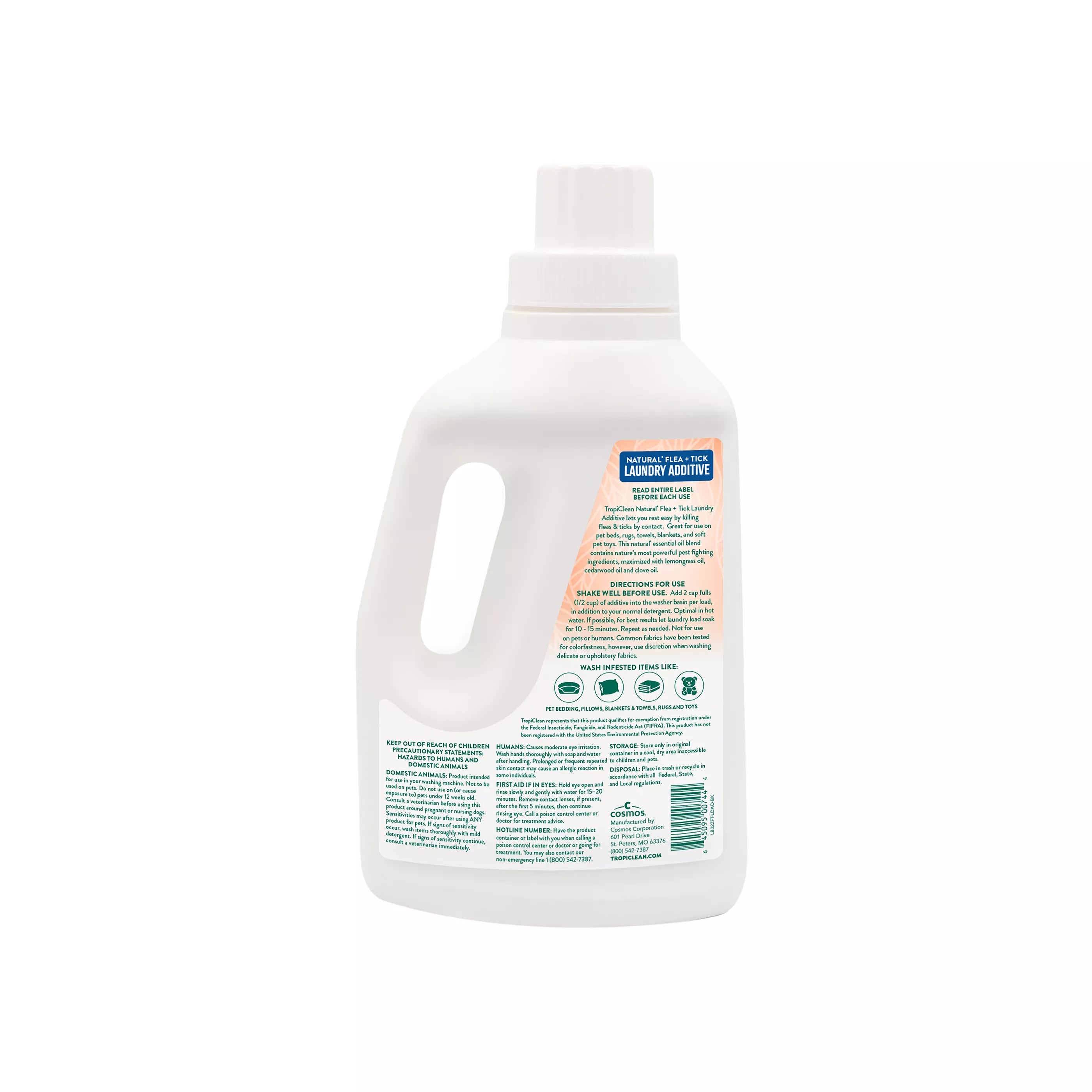 TropiClean Natural Flea + Tick Laundry Additive - 32 oz Bottle