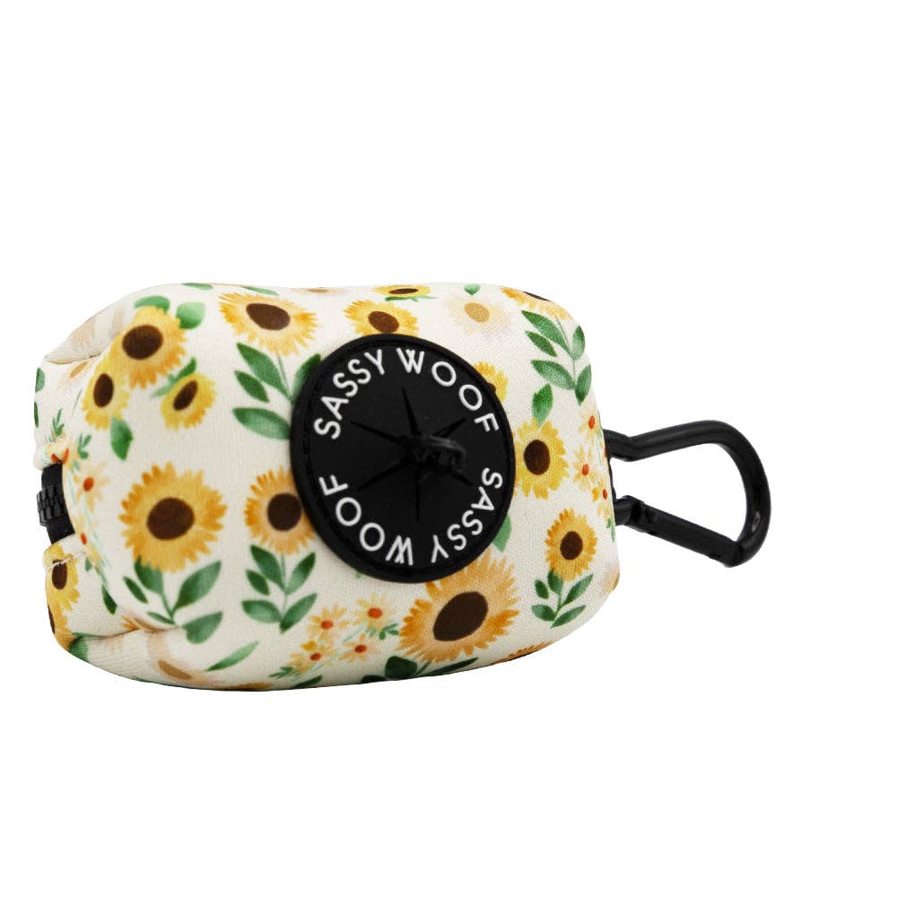 Sassy Woof Waste Bag Holder - Sunflower Dreams