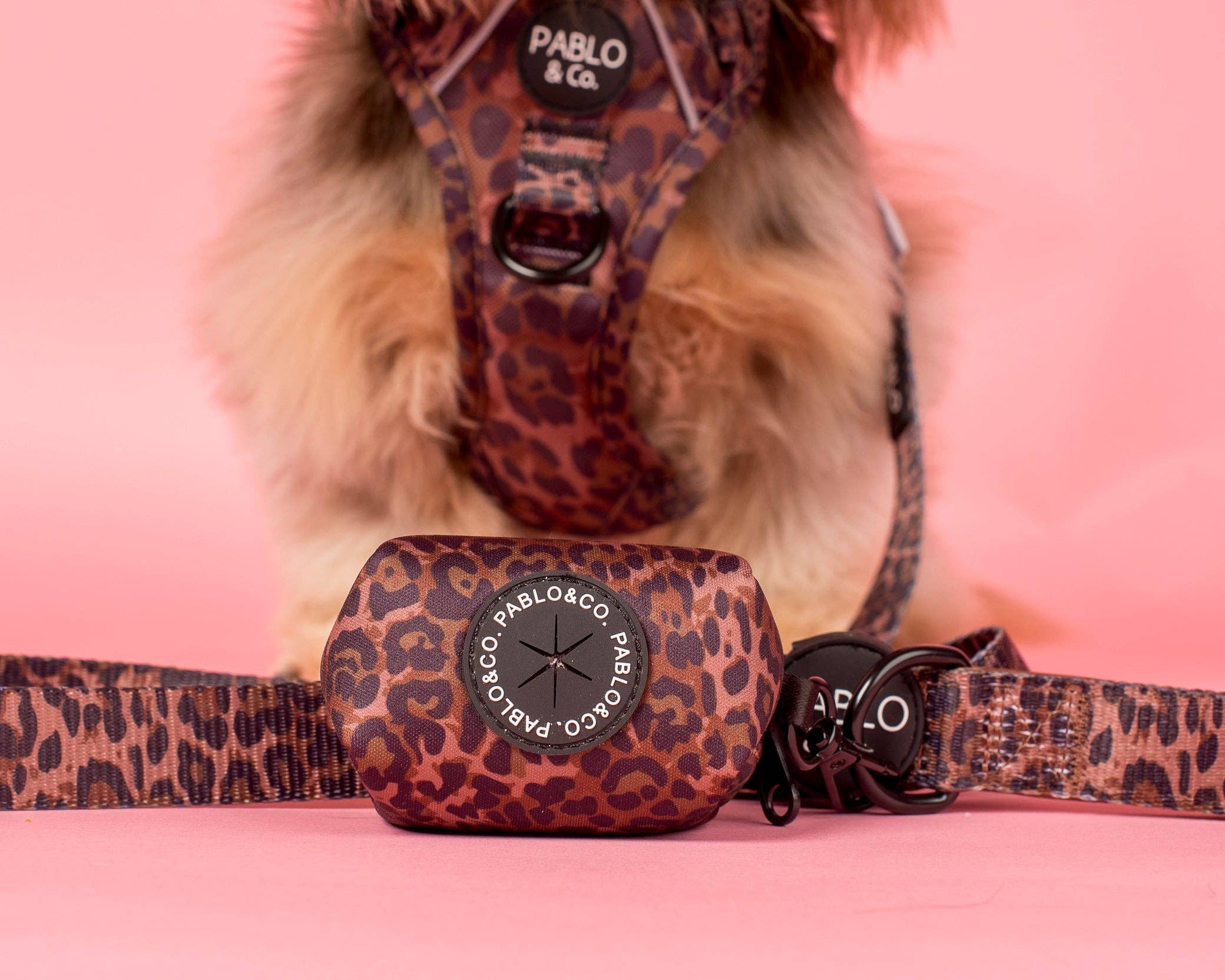 Pablo & Co Leopard Poop Bag Holder
