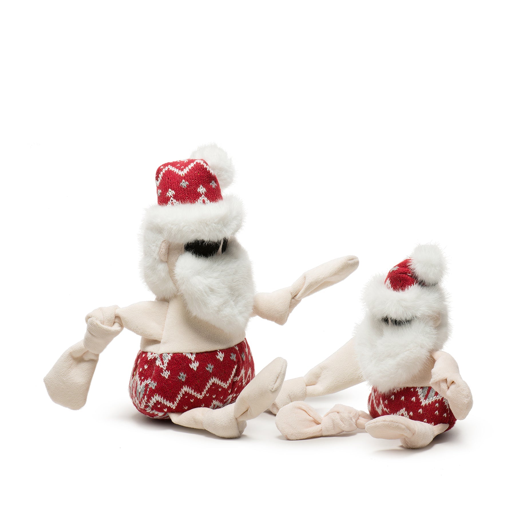 HuggleHounds Dog Holiday Beach Bum Santa Knottie - Small