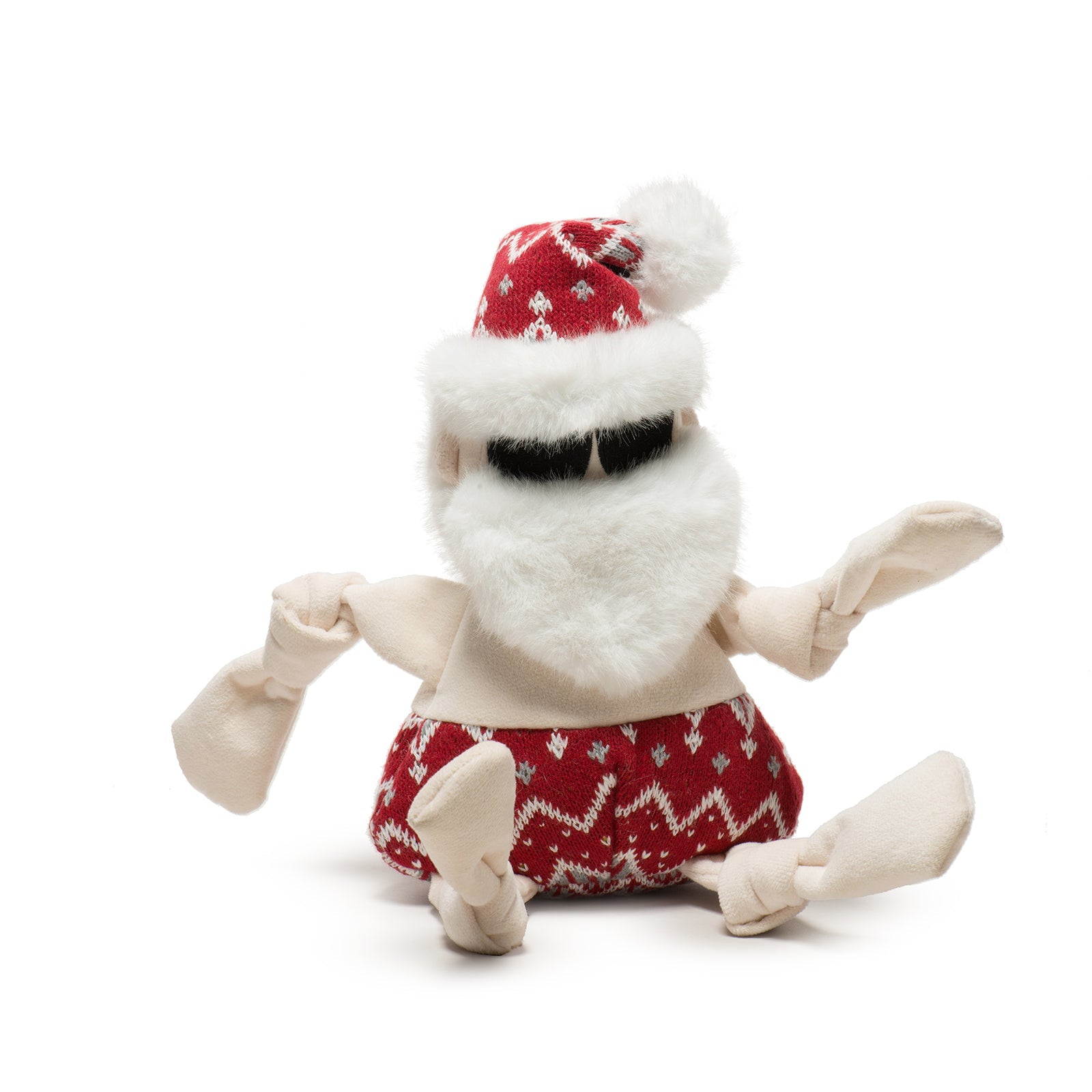 HuggleHounds Dog Holiday Beach Bum Santa Knottie - Small