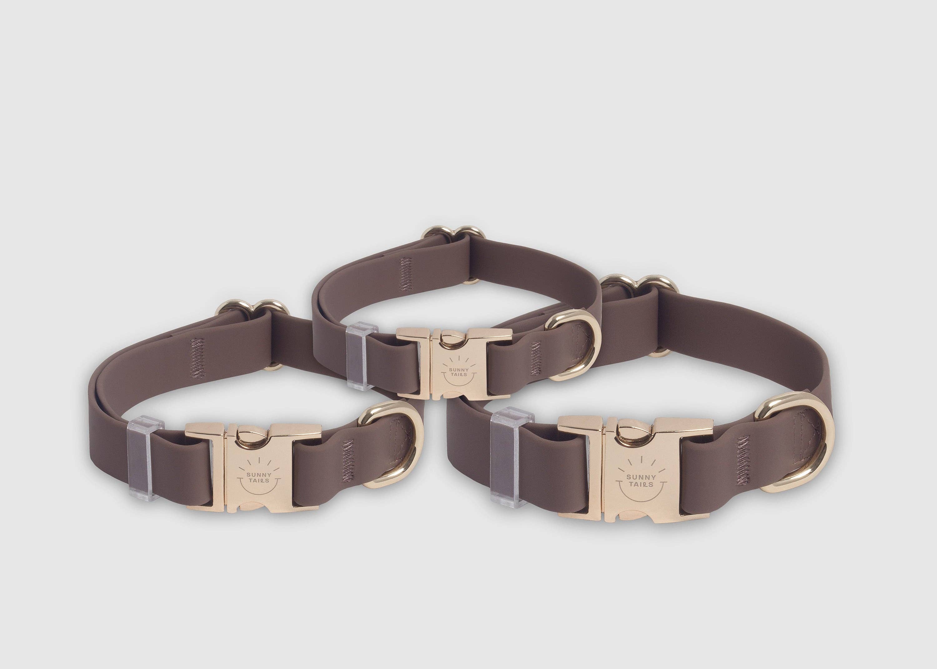 Espresso Brown Waterproof Dog Collar